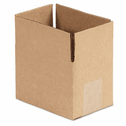UNV166354 Corrugated Kraft Fixed-Depth Shipping Carton, 4w x 6l x 4h, Brown, 25/Bundle By UNIVERSAL OFFICE PRODUCTS