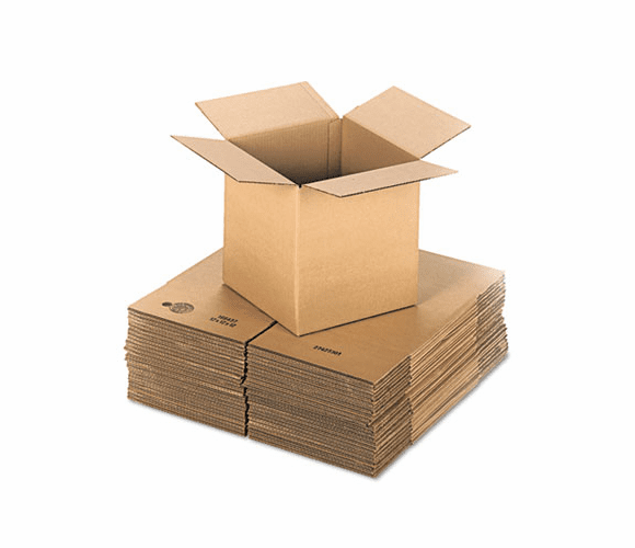 UNV166437 Corrugated Kraft Fixed-Depth Shipping Carton, 12w x 12l x 12h, Brown, 25/Bundle By UNIVERSAL OFFICE PRODUCTS