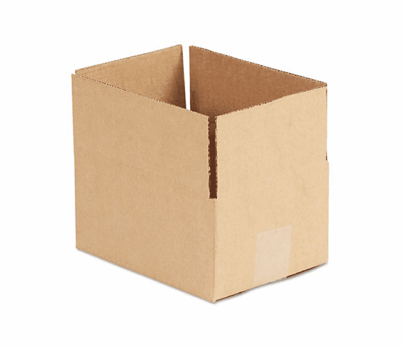 UNV166754 Corrugated Kraft Fixed-Depth Shipping Carton, 6w x 8l x 4h, Brown, 25/Bundle By UNIVERSAL OFFICE PRODUCTS