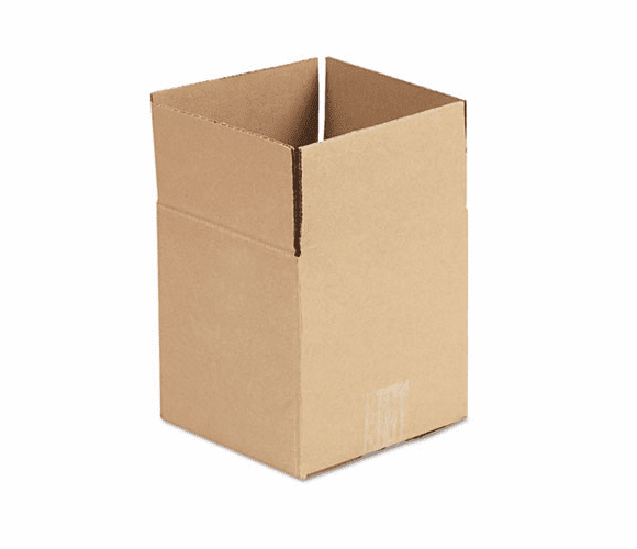 UNV166976 Corrugated Kraft Fixed-Depth Shipping Carton, 7w x 7l x 7h, Brown, 25/Bundle By UNIVERSAL OFFICE PRODUCTS