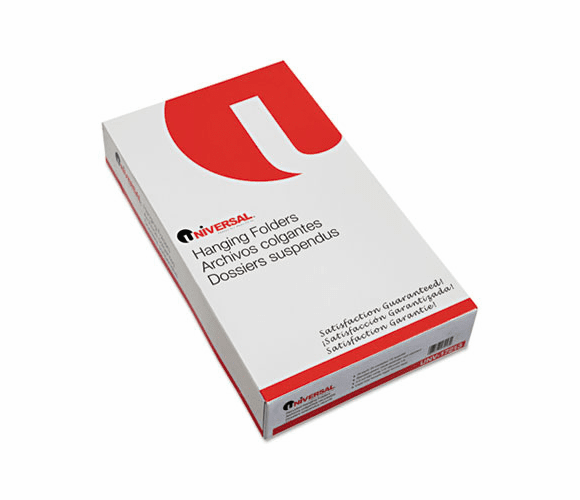 UNV17213 Recycled Hanging File Folders, 1/3 Tab, Legal, Green, 25/BX By UNIVERSAL OFFICE PRODUCTS