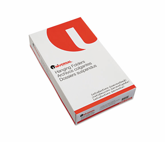 UNV17215 Recycled Hanging File Folders, 1/5 Tab, Legal, Green, 25/BX By UNIVERSAL OFFICE PRODUCTS