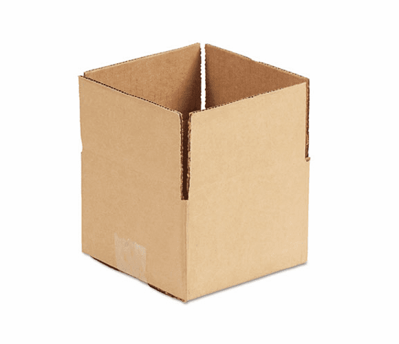 UNV179532 Corrugated Kraft Fixed-Depth Shipping Carton, 6w x 6l x 4h, Brown, 25/Bundle By UNIVERSAL OFFICE PRODUCTS