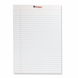 UNV20630 Perforated Edge Writing Pad, Legal Ruled, Letter, White, 50-Sheet, Dozen By UNIVERSAL OFFICE PRODUCTS