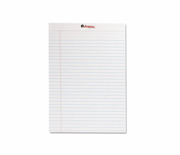 UNV20630 Perforated Edge Writing Pad, Legal Ruled, Letter, White, 50-Sheet, Dozen By UNIVERSAL OFFICE PRODUCTS