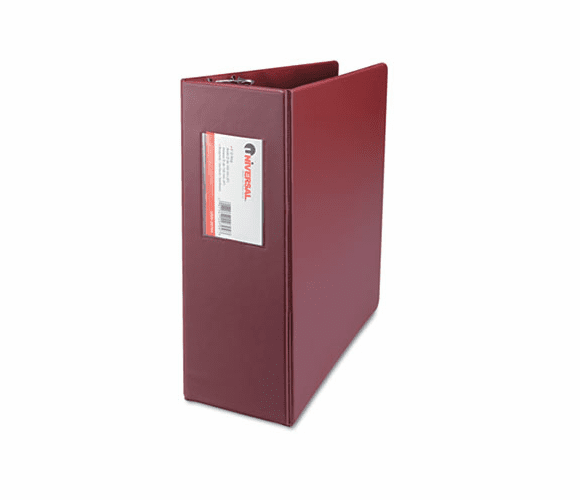 UNV20704 D-Ring Binder, 4" Capacity, 8-1/2 x 11, Burgundy By UNIVERSAL OFFICE PRODUCTS