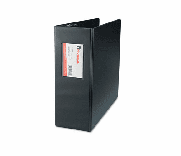 UNV20706 D-Ring Binder, 4" Capacity, 8-1/2 x 11, Black By UNIVERSAL OFFICE PRODUCTS