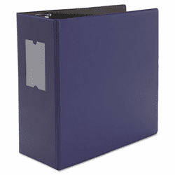 UNV20715 D-Ring Binder, 5" Capacity, 8-1/2 x 11, Navy Blue By UNIVERSAL OFFICE PRODUCTS