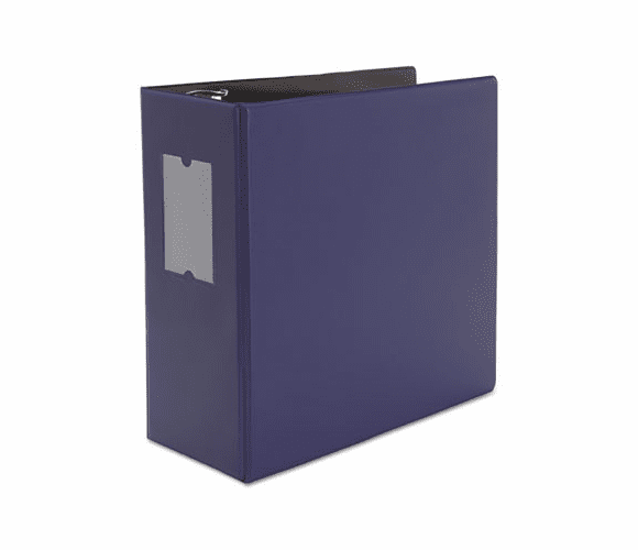 UNV20715 D-Ring Binder, 5" Capacity, 8-1/2 x 11, Navy Blue By UNIVERSAL OFFICE PRODUCTS