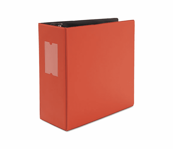 UNV20716 D-Ring Binder, 5" Capacity, 8-1/2 x 11, Red By UNIVERSAL OFFICE PRODUCTS