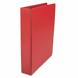 UNV20773 D-Ring Binder, 1-1/2" Capacity, 8-1/2 x 11, Red By UNIVERSAL OFFICE PRODUCTS