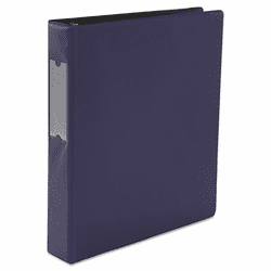 UNV20778 D-Ring Binder, 1-1/2" Capacity, 8-1/2 x 11, Navy Blue By UNIVERSAL OFFICE PRODUCTS