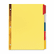 UNV21874 Extended Insert Indexes Assorted Color 5-Tab, Letter, Buff, 6 Sets/Box By UNIVERSAL OFFICE PRODUCTS