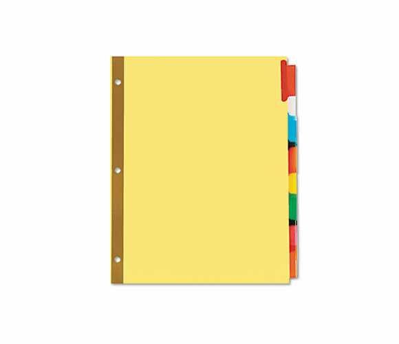 UNV21876 Extended Insert Indexes Assorted Color 8-Tab, Letter, Buff, 6 Sets/Box By UNIVERSAL OFFICE PRODUCTS