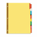 UNV21876 Extended Insert Indexes Assorted Color 8-Tab, Letter, Buff, 6 Sets/Box By UNIVERSAL OFFICE PRODUCTS