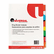 UNV21876 Extended Insert Indexes Assorted Color 8-Tab, Letter, Buff, 6 Sets/Box By UNIVERSAL OFFICE PRODUCTS
