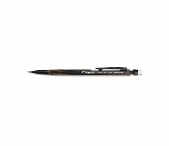UNV22010 Mechanical Pencil, 0.7 mm, Smoke Barrel, 12/Pack By UNIVERSAL OFFICE PRODUCTS