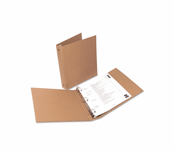 UNV28001 Eco-Friendly Round Ring Natural Kraft Binder, 11 x 8-1/2, 1" Capacity By UNIVERSAL OFFICE PRODUCTS