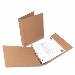 UNV28001 Eco-Friendly Round Ring Natural Kraft Binder, 11 x 8-1/2, 1" Capacity By UNIVERSAL OFFICE PRODUCTS