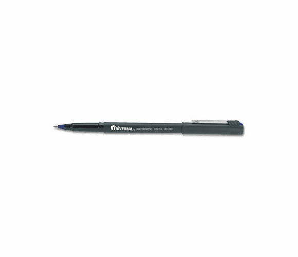UNV29021 Roller Ball Stick Pen, Blue Ink, Extra Fine, Dozen By UNIVERSAL OFFICE PRODUCTS