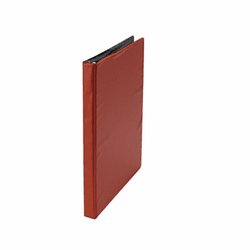 UNV30403 Suede Finish Vinyl Round Ring Binder, 1/2" Capacity, Red By UNIVERSAL OFFICE PRODUCTS