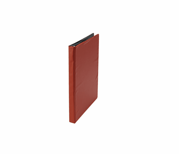 UNV30403 Suede Finish Vinyl Round Ring Binder, 1/2" Capacity, Red By UNIVERSAL OFFICE PRODUCTS