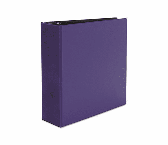 UNV30408 Suede Finish Vinyl Round Ring Binder, 3" Capacity, Royal Blue By UNIVERSAL OFFICE PRODUCTS