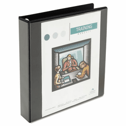 UNV30721 Comfort Grip Deluxe Plus D-Ring View Binder, 1-1/2" Capacity, 8-1/2 x 11, Black By UNIVERSAL OFFICE PRODUCTS