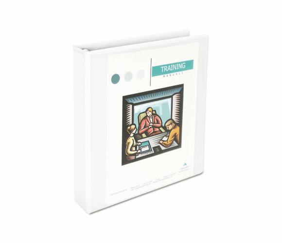 UNV30722 Comfort Grip Deluxe Plus D-Ring View Binder, 1-1/2" Capacity, 8-1/2 x 11, White By UNIVERSAL OFFICE PRODUCTS