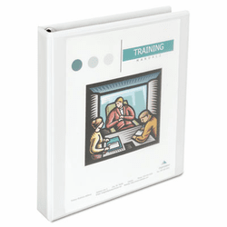 UNV30758 Comfort Grip Round Ring View Binder, 1" Capacity, 8-1/2 x 11, White By UNIVERSAL OFFICE PRODUCTS