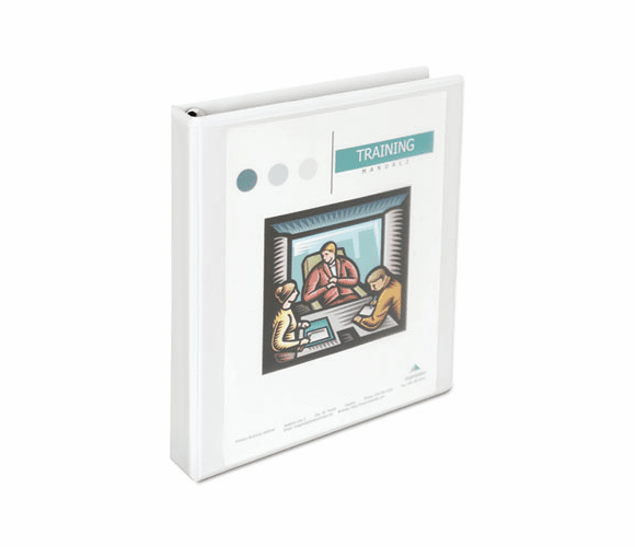 UNV30758 Comfort Grip Round Ring View Binder, 1" Capacity, 8-1/2 x 11, White By UNIVERSAL OFFICE PRODUCTS