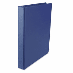 UNV31402 Suede Finish Vinyl Round Ring Binder, 1" Capacity, Royal Blue By UNIVERSAL OFFICE PRODUCTS