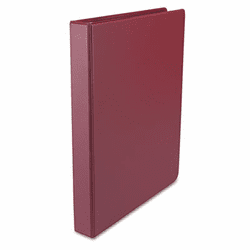 UNV31406 Round Ring Binder, Suede Finish Vinyl, 1" Capacity, Maroon By UNIVERSAL OFFICE PRODUCTS