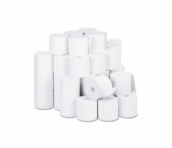 UNV32000 1-Ply Cash Register/Point of Sale Roll, 16 lb, 1/2" Core, 2-3/4" x 190 ft, 50/Ct By UNIVERSAL OFFICE PRODUCTS