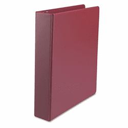UNV33406 Suede Finish Vinyl Round Ring Binder, 1-1/2" Capacity, Maroon By UNIVERSAL OFFICE PRODUCTS
