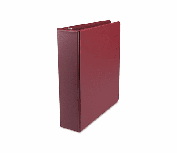UNV34406 Round Ring Binder, Suede Finish Vinyl, 2" Capacity, Maroon By UNIVERSAL OFFICE PRODUCTS