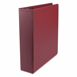 UNV34406 Round Ring Binder, Suede Finish Vinyl, 2" Capacity, Maroon By UNIVERSAL OFFICE PRODUCTS