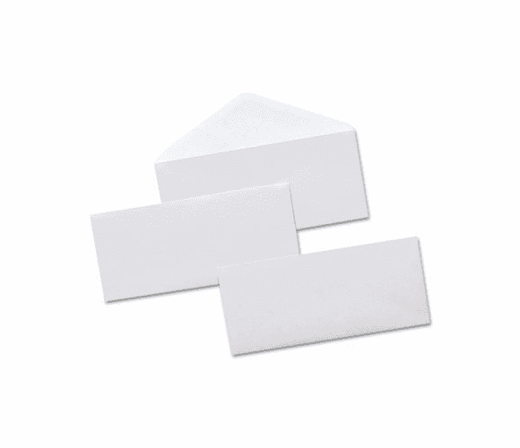 UNV35202 Security Tinted Business Envelope, V-Flap, #10, White, 500/Box By UNIVERSAL OFFICE PRODUCTS