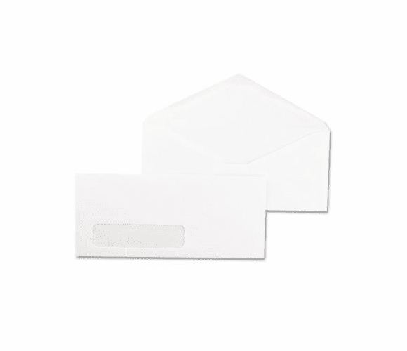 UNV35211 Window Business Envelope, V-Flap, #10, White, 500/Box By UNIVERSAL OFFICE PRODUCTS