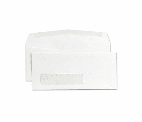 UNV35219 Window Business Envelope, Contemporary, #9, White, 500/Box By UNIVERSAL OFFICE PRODUCTS