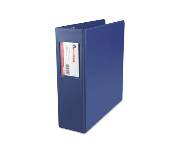 UNV35412 Suede Finish Vinyl Round Ring Binder With Label Holder, 3" Capacity, Royal Blue By UNIVERSAL OFFICE PRODUCTS