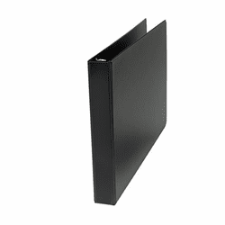 UNV35419 Wide Base Round Ring Binder With Label Holder, 1" Capacity, 11 x 17, Black By UNIVERSAL OFFICE PRODUCTS