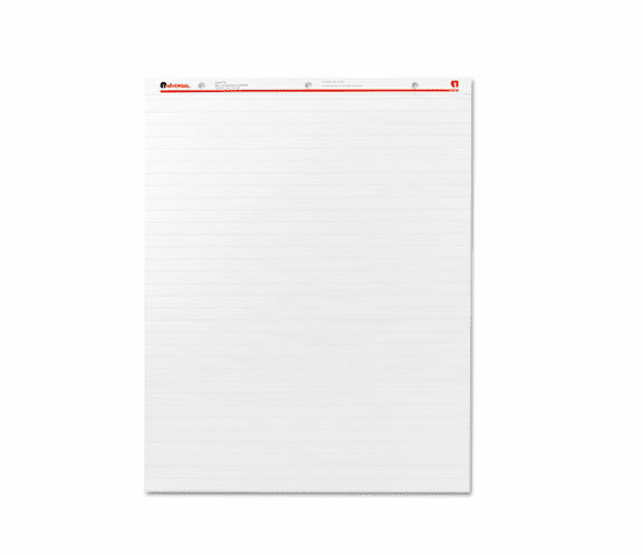 UNV35601 Recycled Easel Pads, Faint Rule, 27 x 34, White, 50-Sheet 2/Carton By UNIVERSAL OFFICE PRODUCTS