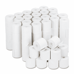 UNV35705 Adding Machine/Calculator Roll, 16 lb, 1/2" Core, 2-1/4" x 126 ft,White, 100/CT By UNIVERSAL OFFICE PRODUCTS