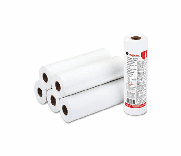 UNV35751 Economical Thermal Facsimile Paper, 1" Core, 8-1/2" x 164 ft, 6/Carton By UNIVERSAL OFFICE PRODUCTS