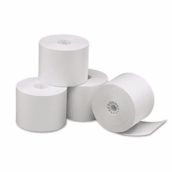 UNV35761 Single-Ply Thermal Paper Rolls, 2-1/4" x 85 ft, White, 3/Pack By UNIVERSAL OFFICE PRODUCTS