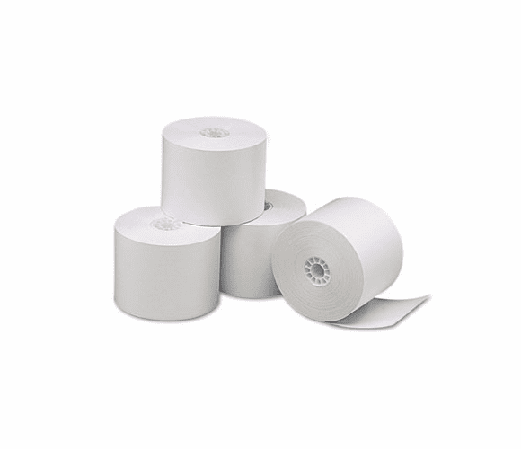 UNV35761 Single-Ply Thermal Paper Rolls, 2-1/4" x 85 ft, White, 3/Pack By UNIVERSAL OFFICE PRODUCTS