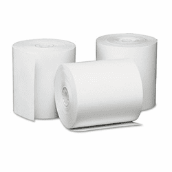 UNV35763 Single-Ply Thermal Paper Rolls, 3-1/8" x 230 ft, White, 50/Carton By UNIVERSAL OFFICE PRODUCTS