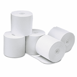 UNV35764 Single-Ply Thermal Paper Rolls, 3-1/8" x 273 ft, White, 50/Carton By UNIVERSAL OFFICE PRODUCTS