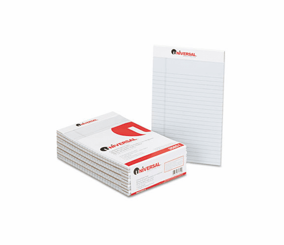 UNV35851 Colored Perforated Note Pads, Wide Rule, 5 x 8, Blue, 50-Sheet, Dozen By UNIVERSAL OFFICE PRODUCTS